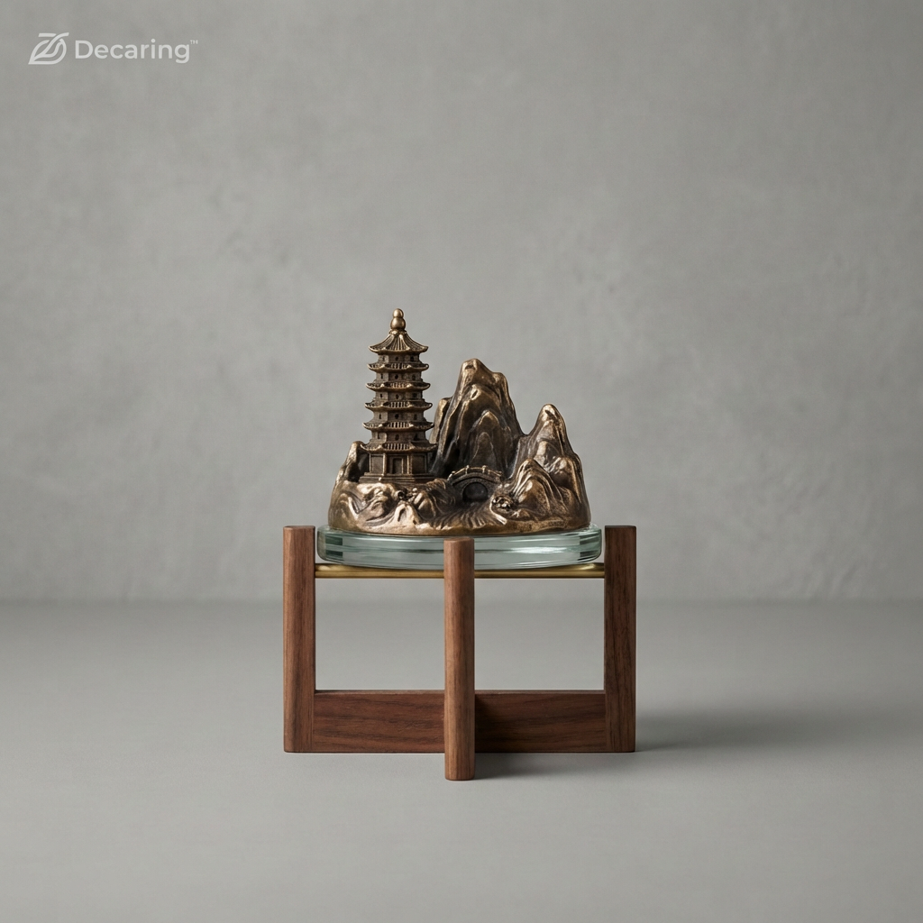 Zen Mountain Pagoda Display Sculpture
