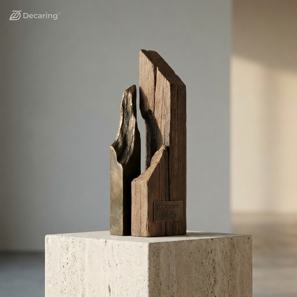 Modern Heritage Wood & Metal Sculpture