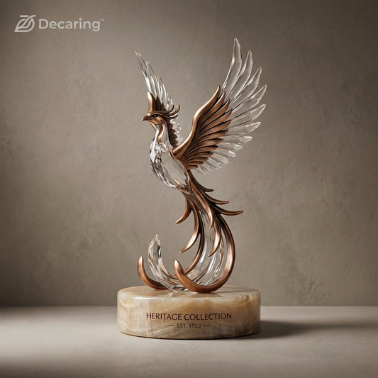 Crystal Phoenix Heritage Sculpture