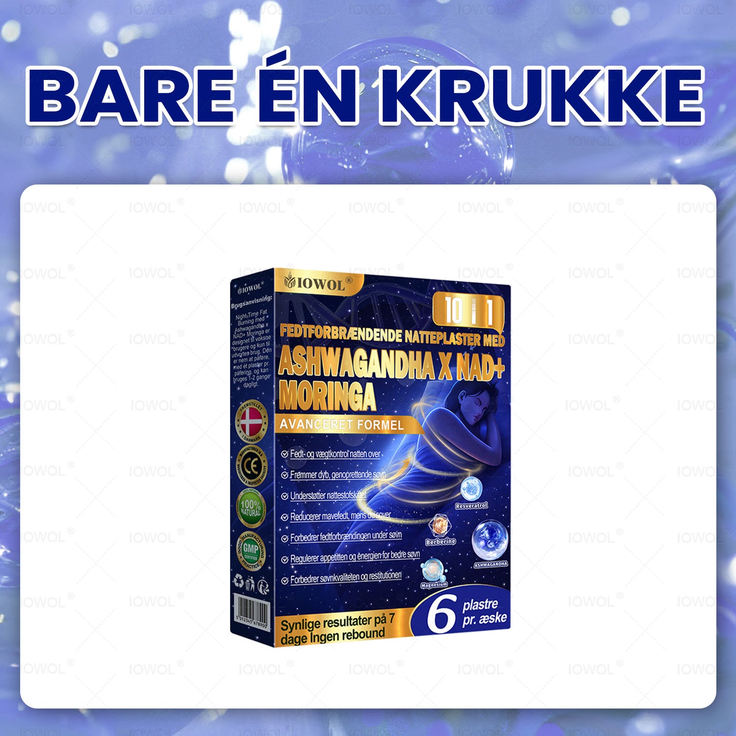 🔥 Vil du have hurtigere resultater? Tilføj dette tilbud på 80% rabat for at fremskynde dine fremskridt. IOWOL® FEDTFORBRÆNDENDE NATTAPLASTER! INGEN PILLER, INGEN SPILD, INGEN INDSATS og 100% RESULTATER.