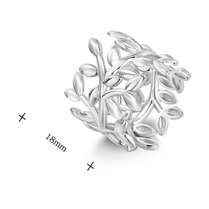 Laya 925 Sterling Silver Irregular Unique Design Leaf Plain Silver Ring For Women Fashion Original Neutral Jewelry 2022 Trend
