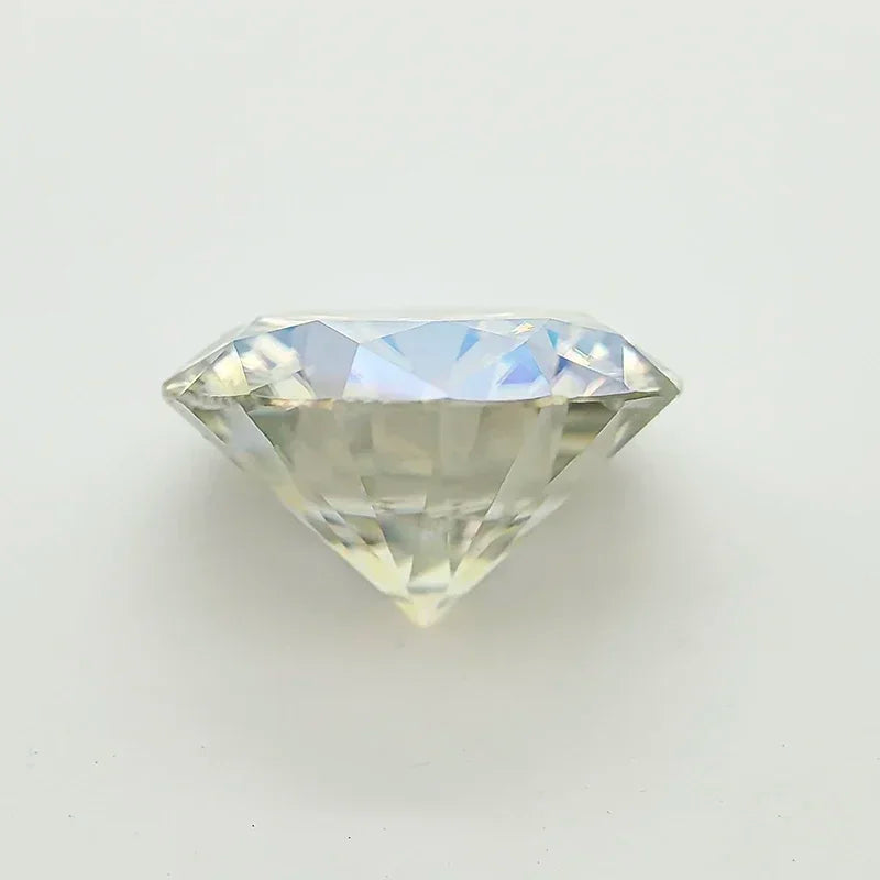 Moissanite Stone AB Colour Gemstone Round Cut  Lab Created Diamond Advanced Jewelry Making Materials with Certificate