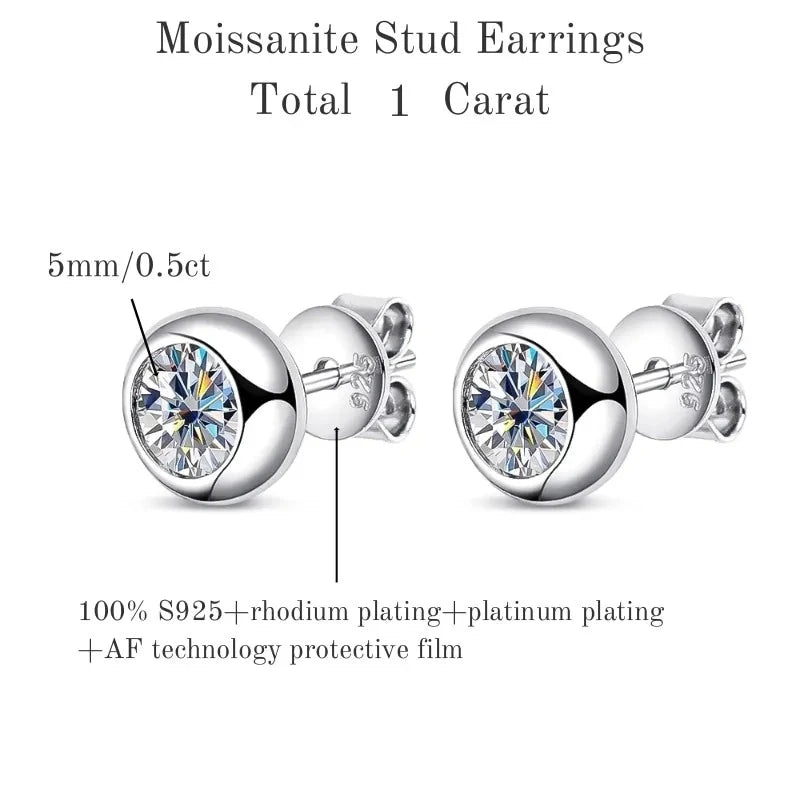 TBCYD 2.6cttw D Color Moissanite Drop Earrings For Women GRA Certified S925 Silver Hanging Bubble Earrings Luxury Fine Jewelry