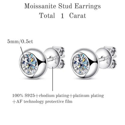 TBCYD 2.6cttw D Color Moissanite Drop Earrings For Women GRA Certified S925 Silver Hanging Bubble Earrings Luxury Fine Jewelry