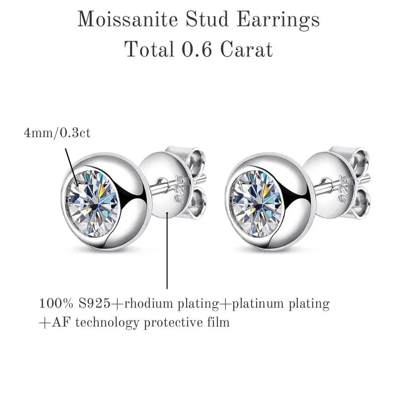 TBCYD 2.6cttw D Color Moissanite Drop Earrings For Women GRA Certified S925 Silver Hanging Bubble Earrings Luxury Fine Jewelry