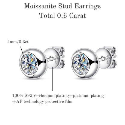 TBCYD 2.6cttw D Color Moissanite Drop Earrings For Women GRA Certified S925 Silver Hanging Bubble Earrings Luxury Fine Jewelry