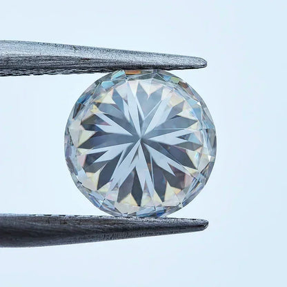 Moissanite Stone AB Colour Gemstone Round Cut  Lab Created Diamond Advanced Jewelry Making Materials with Certificate